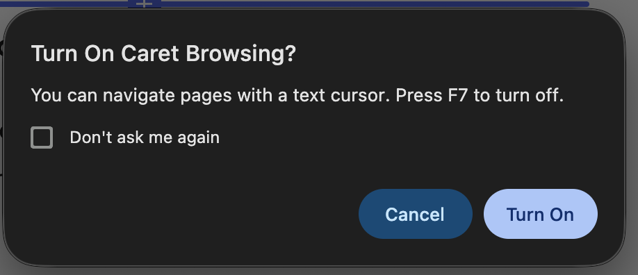 How to Turn Off the Blinking Text Cursor on Web Pages in Chrome